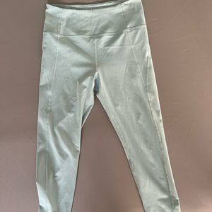 Girlfriend Collective light mint green leggings